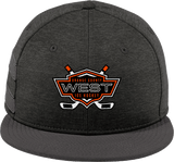 Orange County West New Era Shadow Heather Striped Flat Bill Snapback Cap